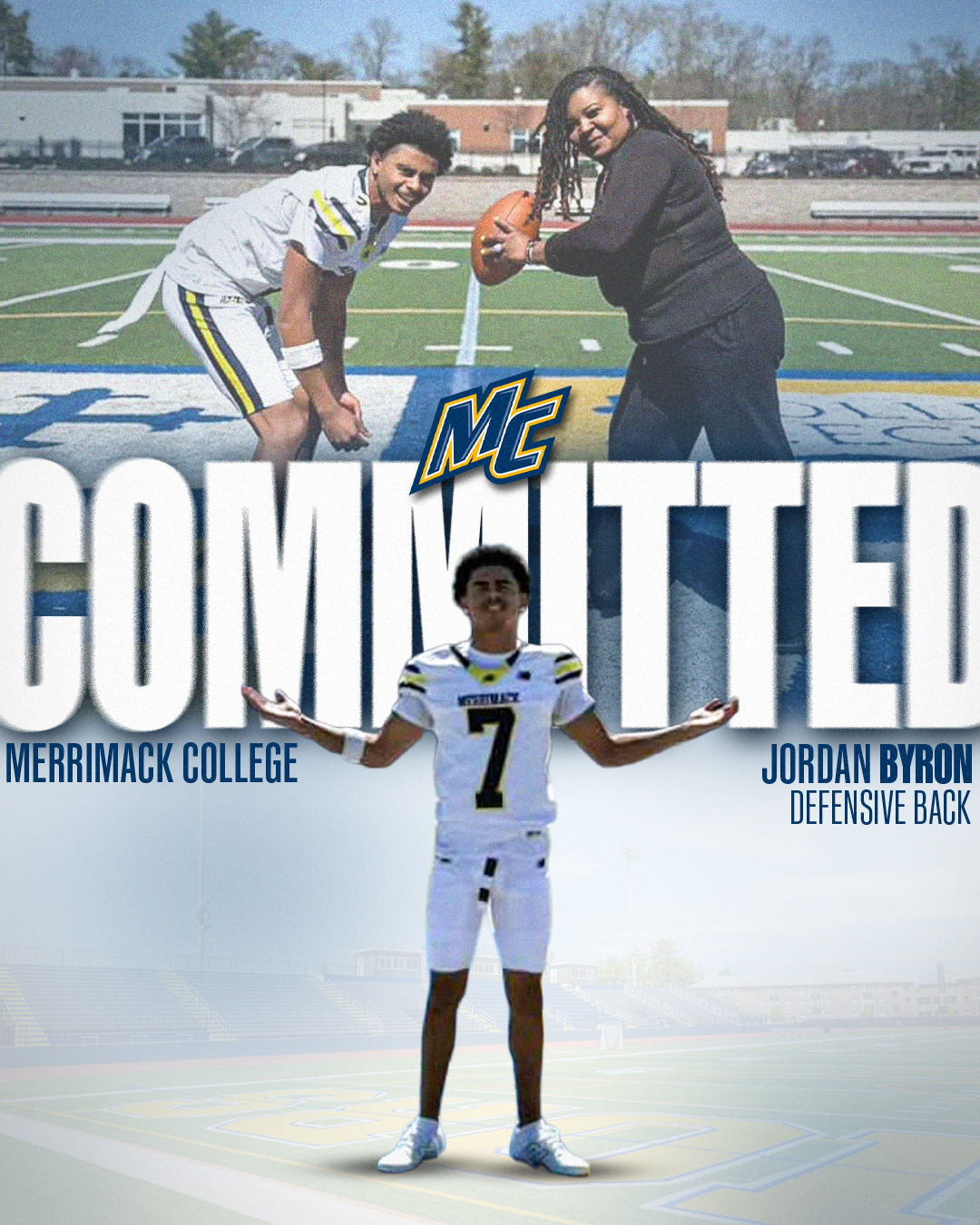 Jordan on his commitment to Merrimack College